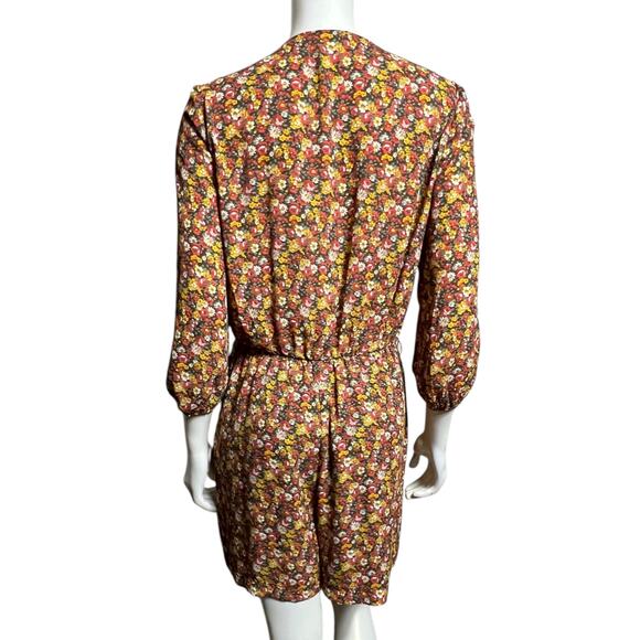New York & Company Floral V-Neck Romper, Size M - Picture 3 of 16